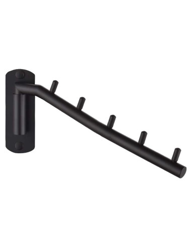 Perchero Plegable JQK de Acero Inoxidable Negro Mate