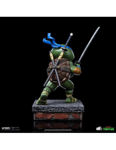 Figura MiniCo Tortugas Ninja Leonardo Iron Studios 18 cm