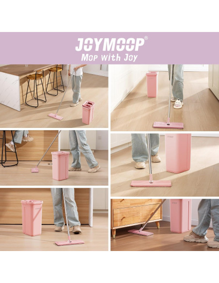 Cabezal de Mopa JOYMOOP 33x12.4cm con Paño Microfibra Rosa Cabezal de Mopa JOYMOOP 33x12.4cm con Paño Microfibra Rosa