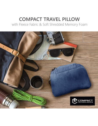 Almohada de Viaje Compacta CT Compact Technologies Azul