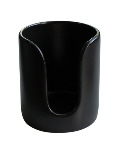 Dispensador de Tazas de Baño Cerámica HANKOR Negro 8.9x7.6 cm