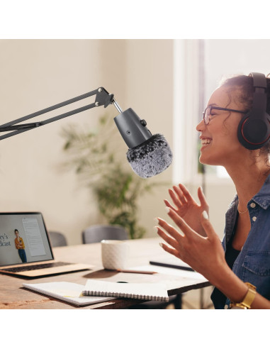 Filtro Pop de Piel de Oveja para Micrófono Blue Yeti Nano