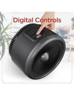 Calentador Eléctrico BLACK+DECKER 1500W Portátil con Termostato 2