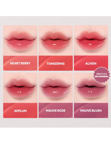 Brillo Labial TIRTIR Mini 1.77 ml Rosa Malva 12H Hidratante