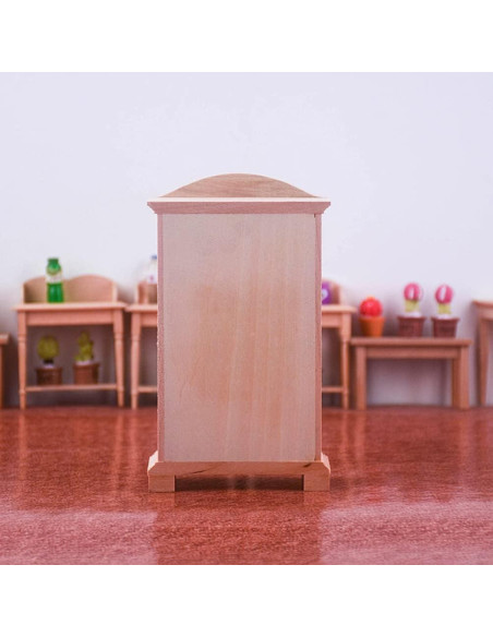 Mini Gabinete de Madera Milisten 1:12 para Casa de Muñecas Mini Gabinete de Madera Milisten 1:12 para Casa de Muñecas