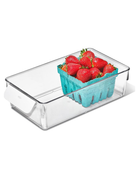 Bin de Organización para Nevera OXO Good Grips 12.7x25.4cm Bin de Organización para Nevera OXO Good Grips 12.7x25.4cm