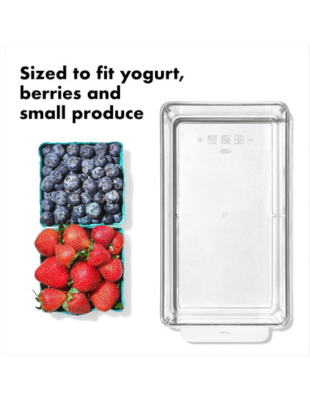 Bin de Organización para Nevera OXO Good Grips 12.7x25.4cm Bin de Organización para Nevera OXO Good Grips 12.7x25.4cm