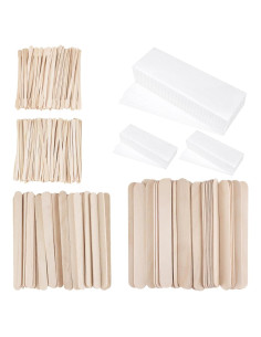 Kit de Depilación FHDUSRYO 600 Piezas: 300 Tiras y Palitos