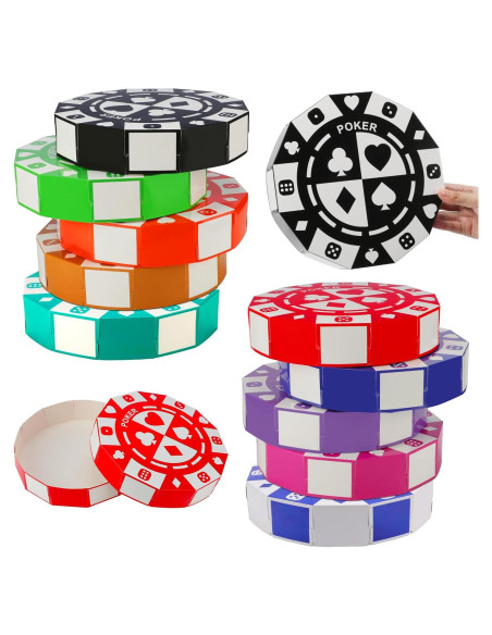 10 Cajas Decorativas de Fichas de Póker SAYAYA 22,86 cm 10 Cajas Decorativas de Fichas de Póker SAYAYA 22,86 cm