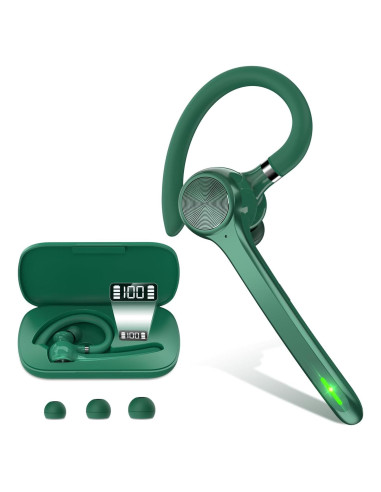 Auricular Bluetooth G7 Inalámbrico Verde con Estuche 500mAh