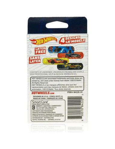 Curitas Adhesivas Hot Wheels 20 Unidades - Smart Care