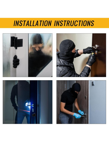 Cerradura de Seguridad MaxxGeek para Puertas Interiores Negra Cerradura de Seguridad MaxxGeek para Puertas Interiores Negra