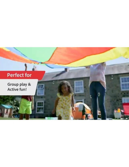 Paracaídas Arcoíris GSI 1.83 Metros para Niños - Juego Activo Paracaídas Arcoíris GSI 1.83 Metros para Niños - Juego Activo