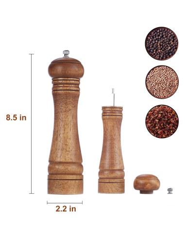Molinillo de Pimienta de Madera Gulex 21.5 cm Ajustable
