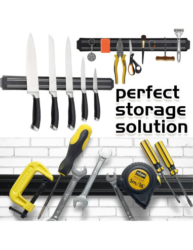 Soporte Magnético para Cuchillos Tysonir 38 cm - Barra de Almacenamiento