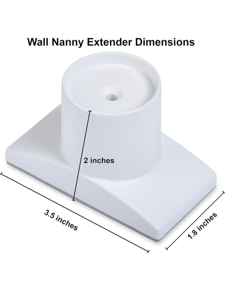 Extensor Wall Nanny - Kit de 4 para puertas de bebés 6.35 cm Extensor Wall Nanny - Kit de 4 para puertas de bebés 6.35 cm