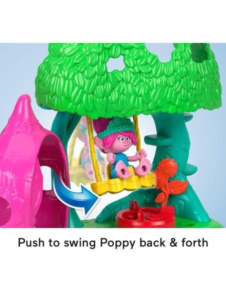 Fisher-Price Imaginext Campamento Trolls con Poppy 3+ Años Fisher-Price Imaginext Campamento Trolls con Poppy 3+ Años