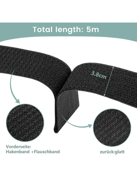 Cintas de Nylon WSZJINB 1.5" x 4.88m con 20 Hebillas Cintas de Nylon WSZJINB 1.5" x 4.88m con 20 Hebillas