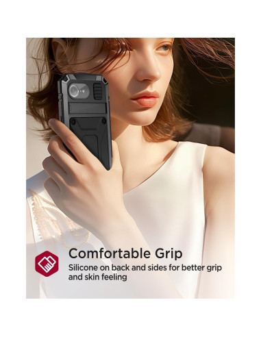 Funda Slim Miimall para iPhone 16E con Soporte Magnético