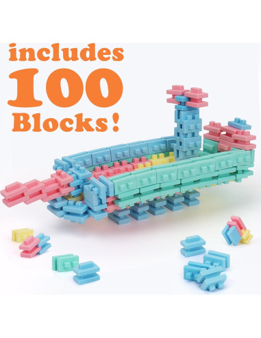 Bloques de Construcción YOYOUTH 100 Piezas Silicona Suave