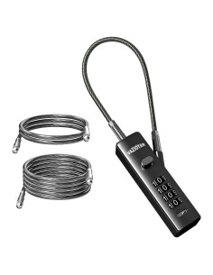 Candado de Cable Vazioyar con Combinación 4 Dígitos y 3 Cables