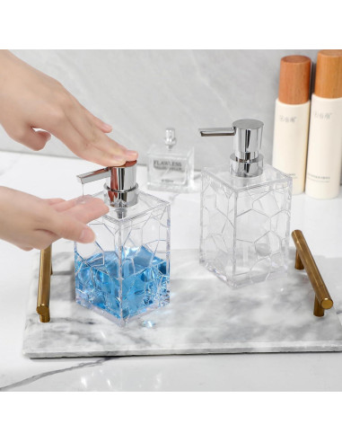 Dispensador de Jabón Acrílico JiatuA 320 ml Transparente