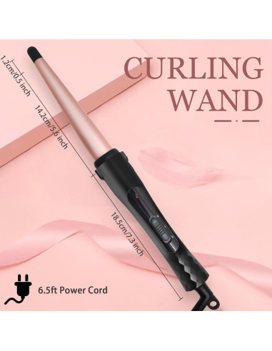 Varita Rizar Cabello Duyfioa Cerámica Profesional 31.75cm