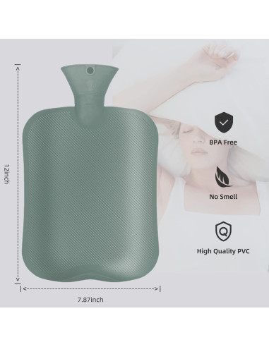 Botella de Agua Caliente OliviaLiving 2L con Funda Clásica