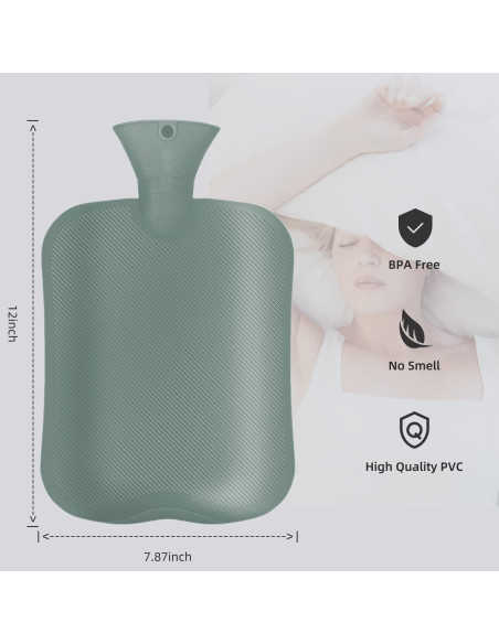 Botella de Agua Caliente OliviaLiving 2L con Funda Clásica Botella de Agua Caliente OliviaLiving 2L con Funda Clásica