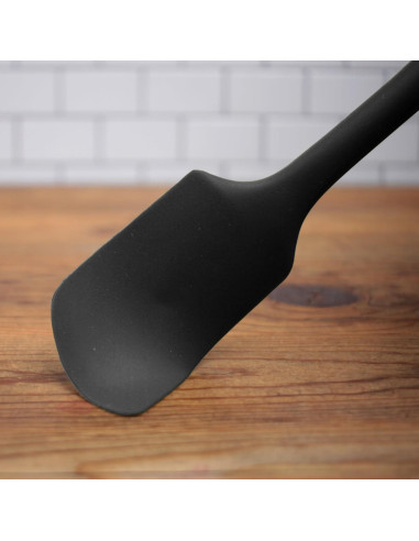 Espátula de Silicona RSVP Internacional 28 cm Negra Libre BPA