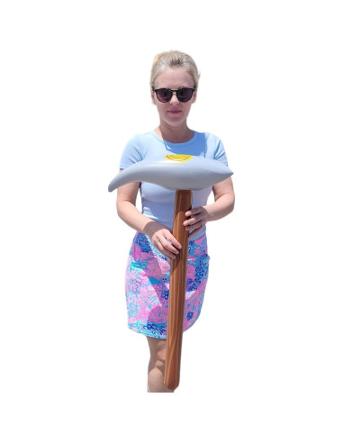 Pico Inflable 83.82 cm Color Madera y Plata Juguete Niños