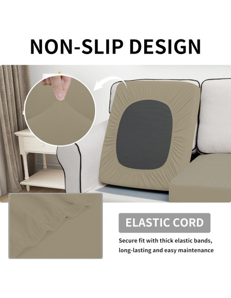 Funda de Cojín Impermeable Easy-Going Beige 1 Pieza 55.88x69.85cm Funda de Cojín Impermeable Easy-Going Beige 1 Pieza 55.88x69.85cm