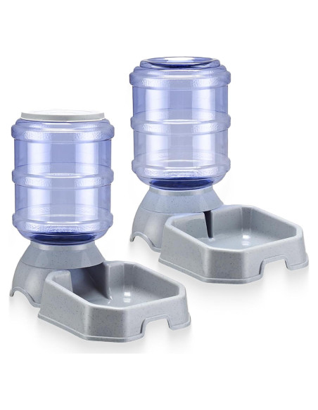 Juego de 2 comederos y dispensadores automáticos KATTYPET 3.78L Juego de 2 comederos y dispensadores automáticos KATTYPET 3.78L