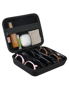 Organizador de Gafas de Sol BOVKE Negro para 6 Pares