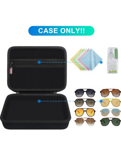 Organizador de Gafas de Sol BOVKE Negro para 6 Pares 2