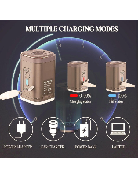 Mini Bomba de Aire Eléctrica Kunpengzhi GR-107C4 Portátil Mini Bomba de Aire Eléctrica Kunpengzhi GR-107C4 Portátil