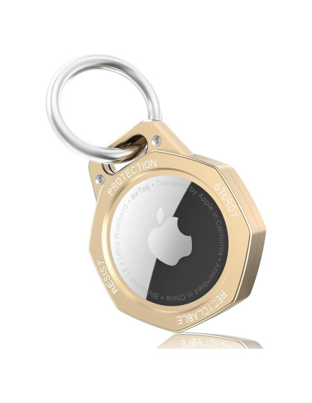 Funda para AirTag Tieuwant Oro - Aluminio Ligero y Resistente Funda para AirTag Tieuwant Oro - Aluminio Ligero y Resistente