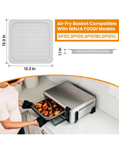 Bandeja de Reemplazo COWHERDING para Ninja Foodi SP100 SP101 2