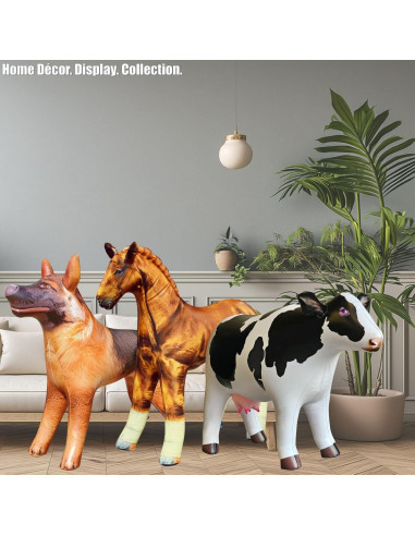 Jet Creations Animales Inflables 3PK: Vaca, Caballo, Pastor 76cm