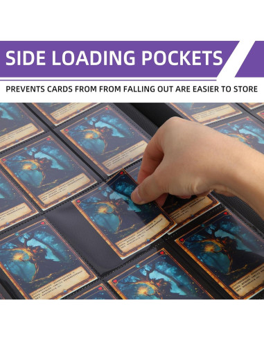 Carpeta Premium para Cartas Pokémon DTCGBIN 1024 Cartas Púrpura
