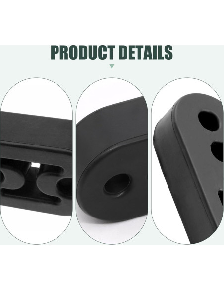 Soportes de Escape SLIMI 2 PCS Ajustables Universal Negro Soportes de Escape SLIMI 2 PCS Ajustables Universal Negro