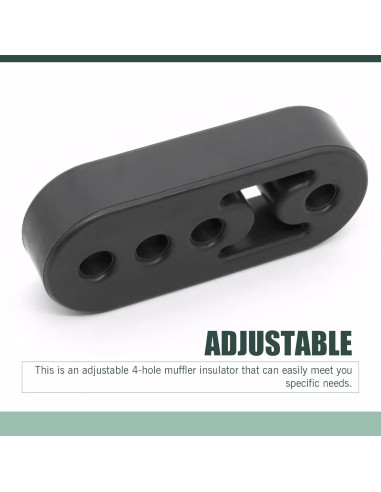 Soportes de Escape SLIMI 2 PCS Ajustables Universal Negro