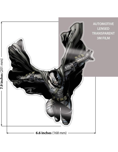 Calcomanías Transparentes Batman BvS Emblemas de Fan DC