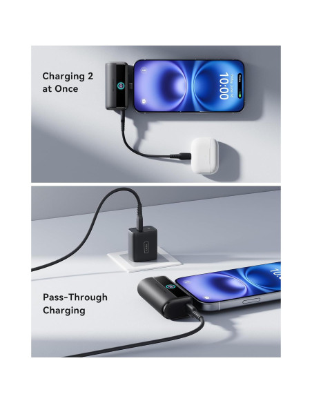 Cargador Portátil INIU 5500mAh USB-C Carga Rápida 22.5W Cargador Portátil INIU 5500mAh USB-C Carga Rápida 22.5W
