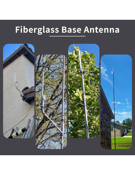 Antena Móvil UHF 400-470MHz Fibra de Vidrio SO239 43.18cm Antena Móvil UHF 400-470MHz Fibra de Vidrio SO239 43.18cm
