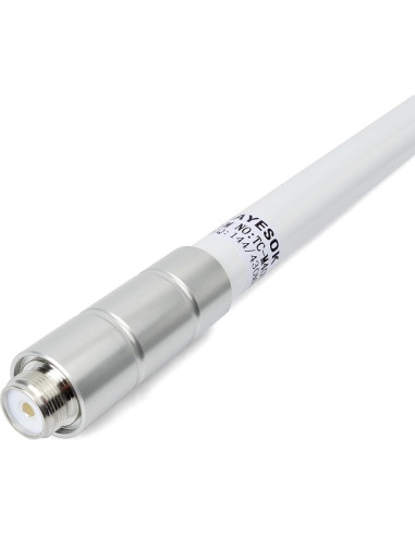 Antena Móvil UHF 400-470MHz Fibra de Vidrio SO239 43.18cm