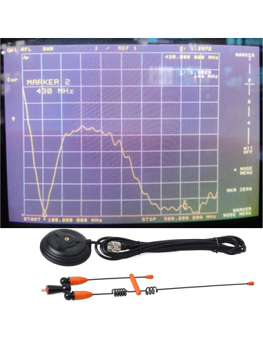 Antena de Base Magnética HYS Doble Banda 144/430MHz con Cable 4m