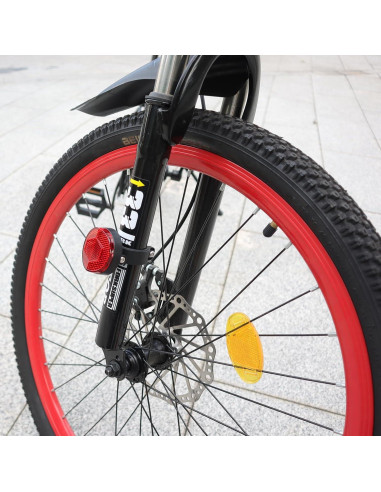 Soporte para bicicleta CQT Airtag con reflector - 1-Pack