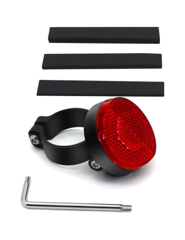 Soporte para bicicleta CQT Airtag con reflector - 1-Pack