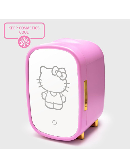 Refrigerador de Belleza Ukonic Hello Kitty 7L con Espejo LED Refrigerador de Belleza Ukonic Hello Kitty 7L con Espejo LED